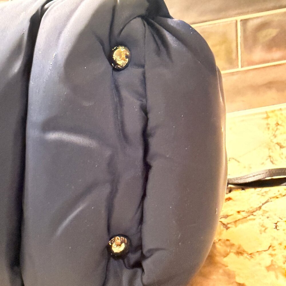 Prada Archive 2014 Tessuto Nylon Bomber Tote - Baltico - Impeccable w/ Card - Picture 11 of 11